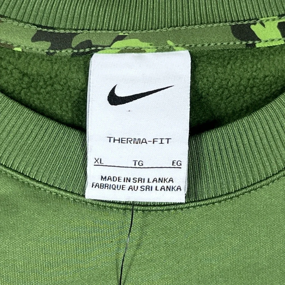 Nike BYU Cougars Therma Fit‎ Crewneck Womens XL Oversized Green Team Issued